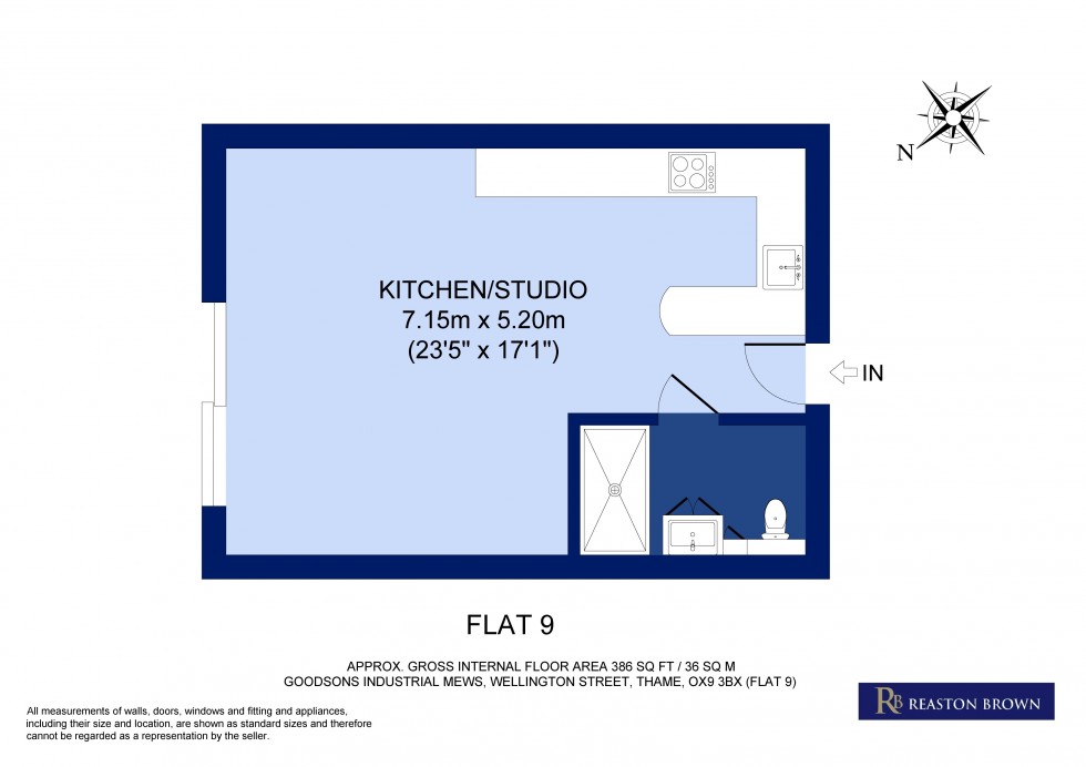 Floorplan for Thame, Oxfordshire